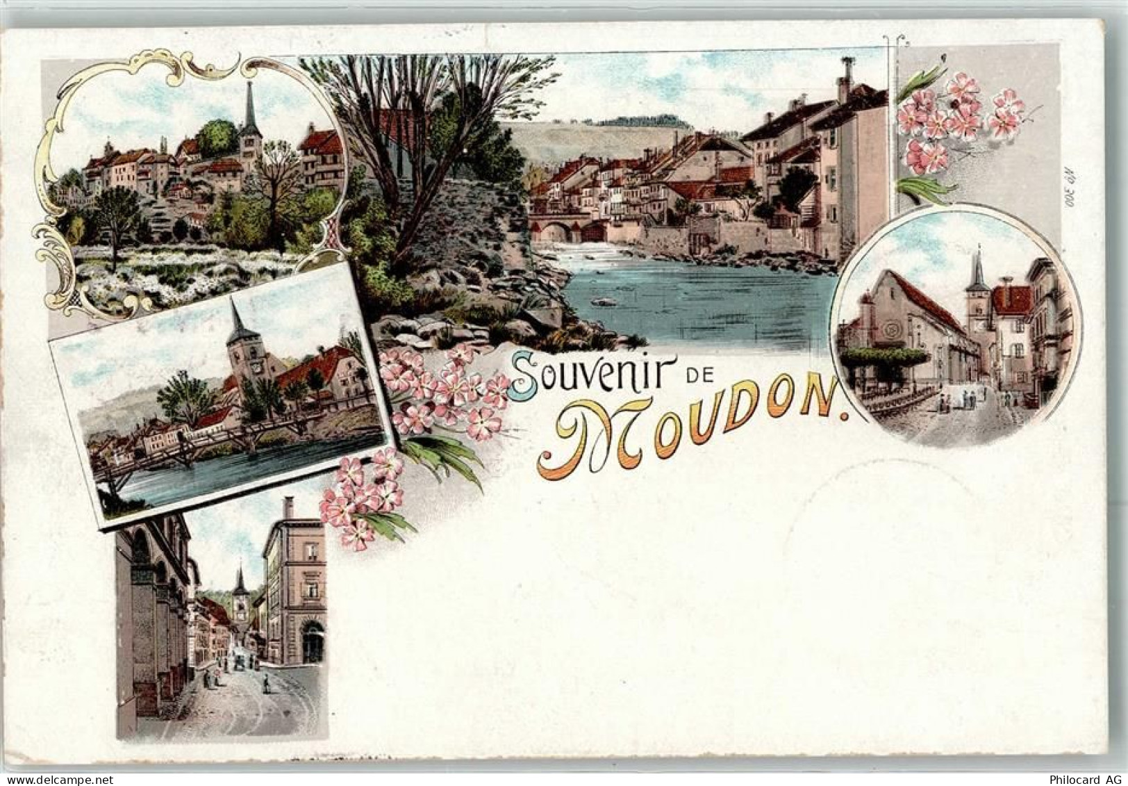 1510 Moudon 1898 Lithographie - 13616024