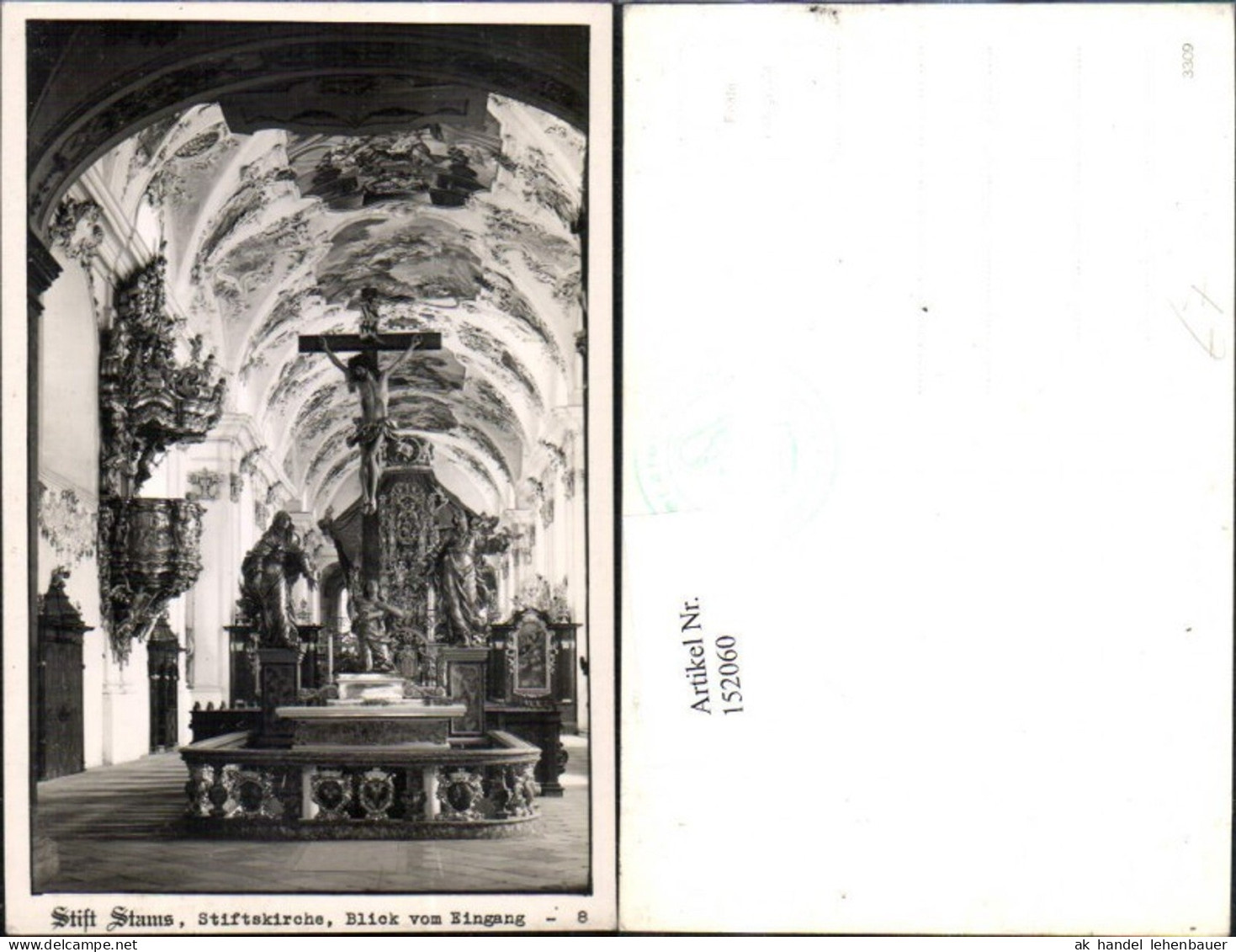 152060,Stams Stift Stams Innenansicht Stiftskirche Blick v. Eingang