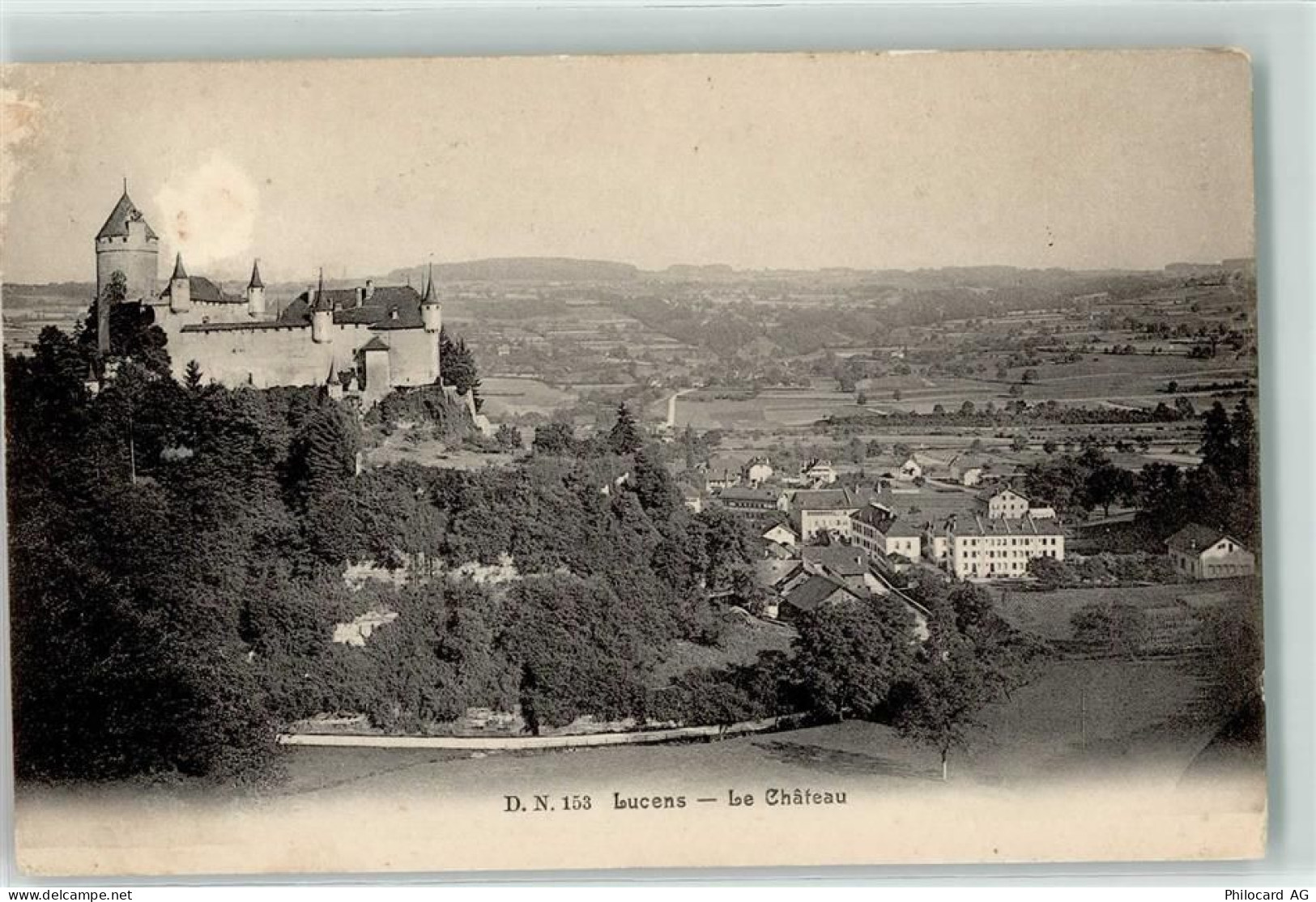 1522 Lucens 1908 Gebrauchsspuren Schloss - 10598130