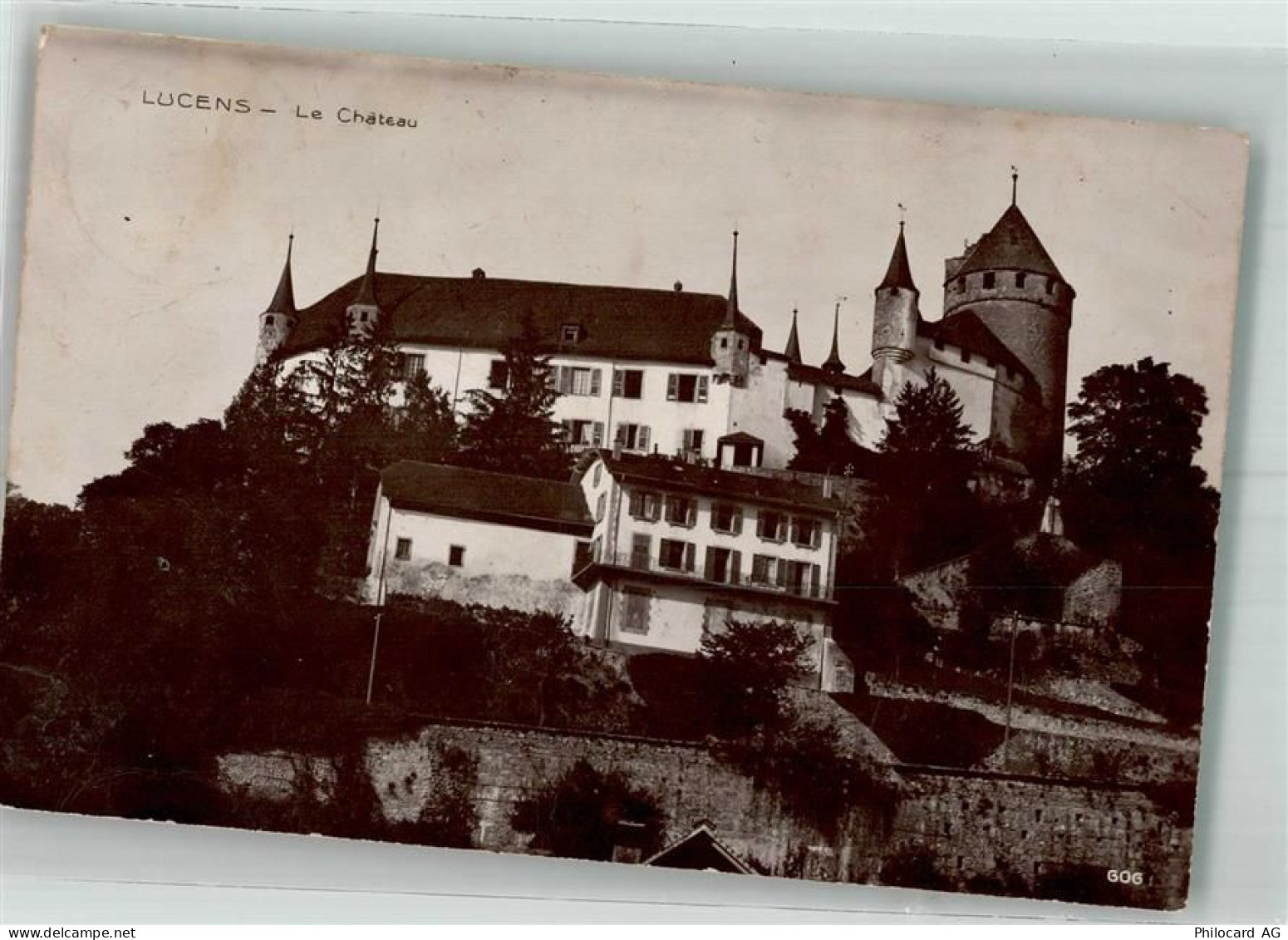 1522 Lucens 1938 Foto AK Schloss - 38194113