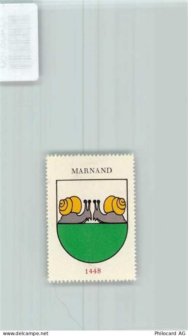 1524 Marnand - Vignette Wappen Kaffee Hag ca 1920-1940 Schnecken - 10408160