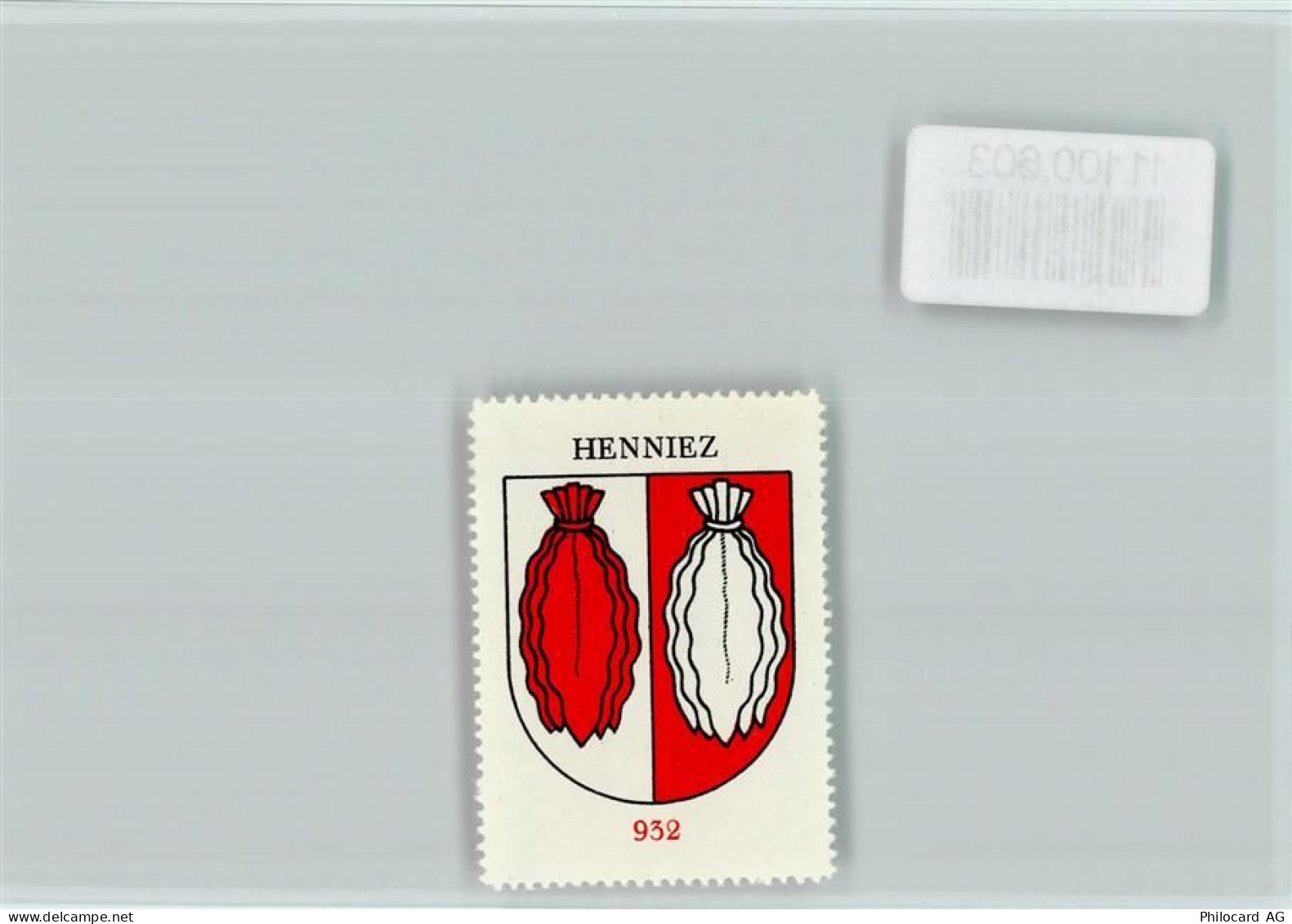 1525 Henniez Treize-Cantons - Vignette Wappen Kaffee Hag ca 1920-1940 He... - 11100603