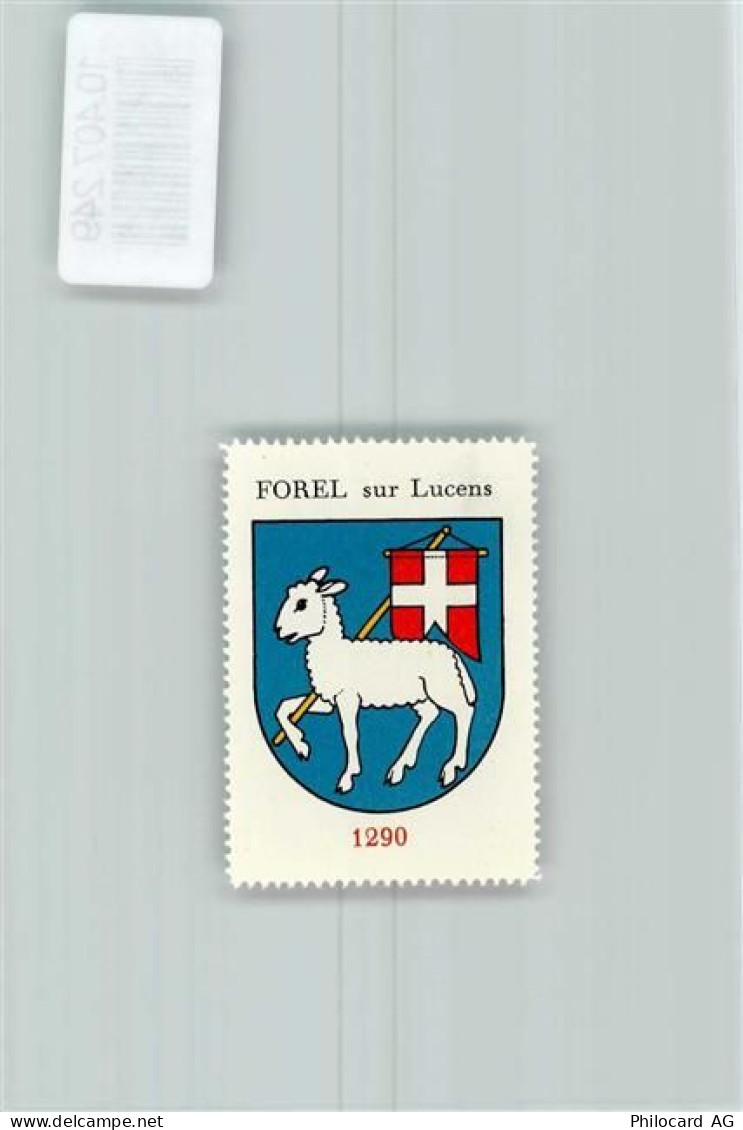 1526 Forel-sur-Lucens - Vignette Wappen Kaffee Hag 1920-1940 Lamm - 10407249