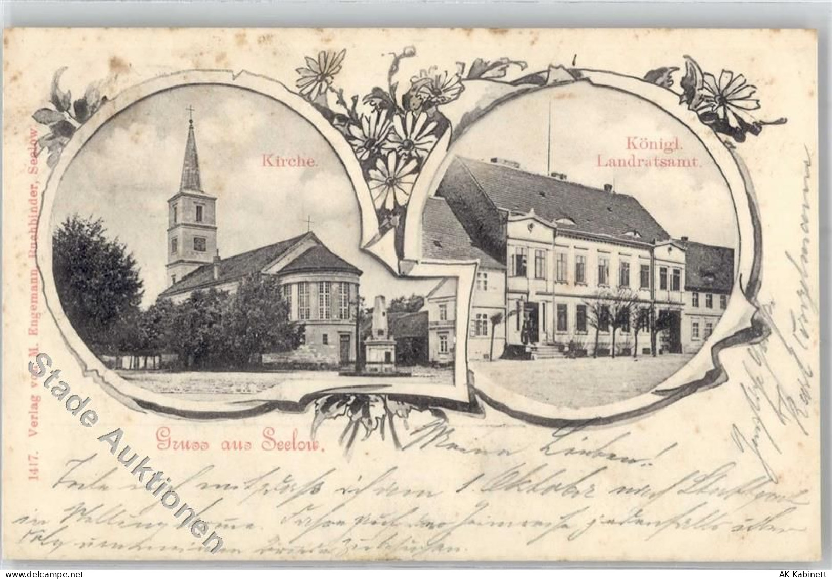 15306 O1210 Seelow 1899 - Kirche Landratsamt - 51794646