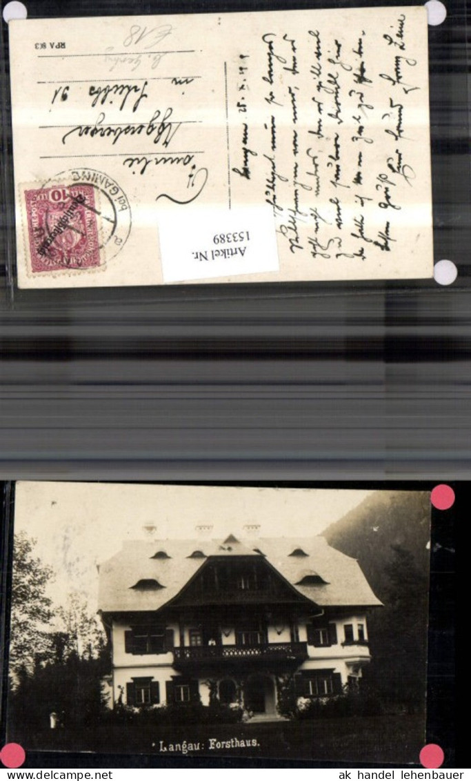 153389,Langau b. Gaming Forsthaus 1919 Altenreith Brettl Gaming Kienberg Lackenhof Mitterau Nestelberg Neuhaus Polzber