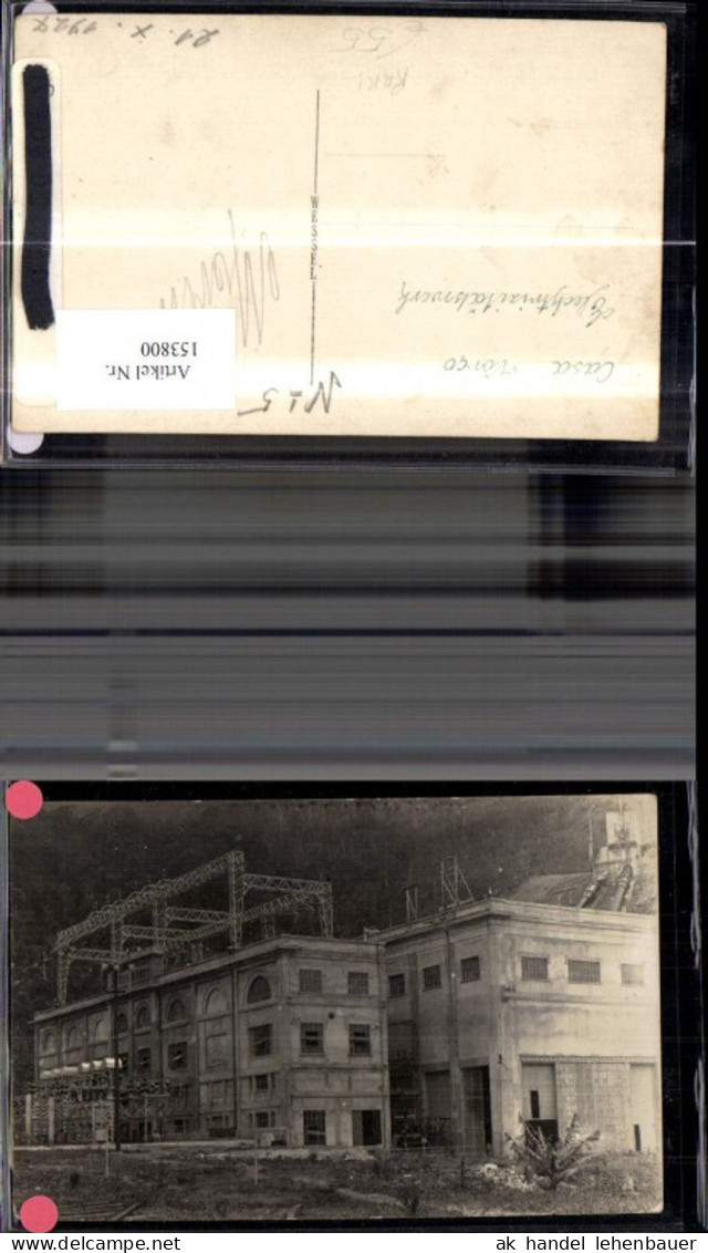 153800,Seltene Foto Ak Casa Vorco Piemonte Rima Elektrizitätswerk 1927 Piemonte