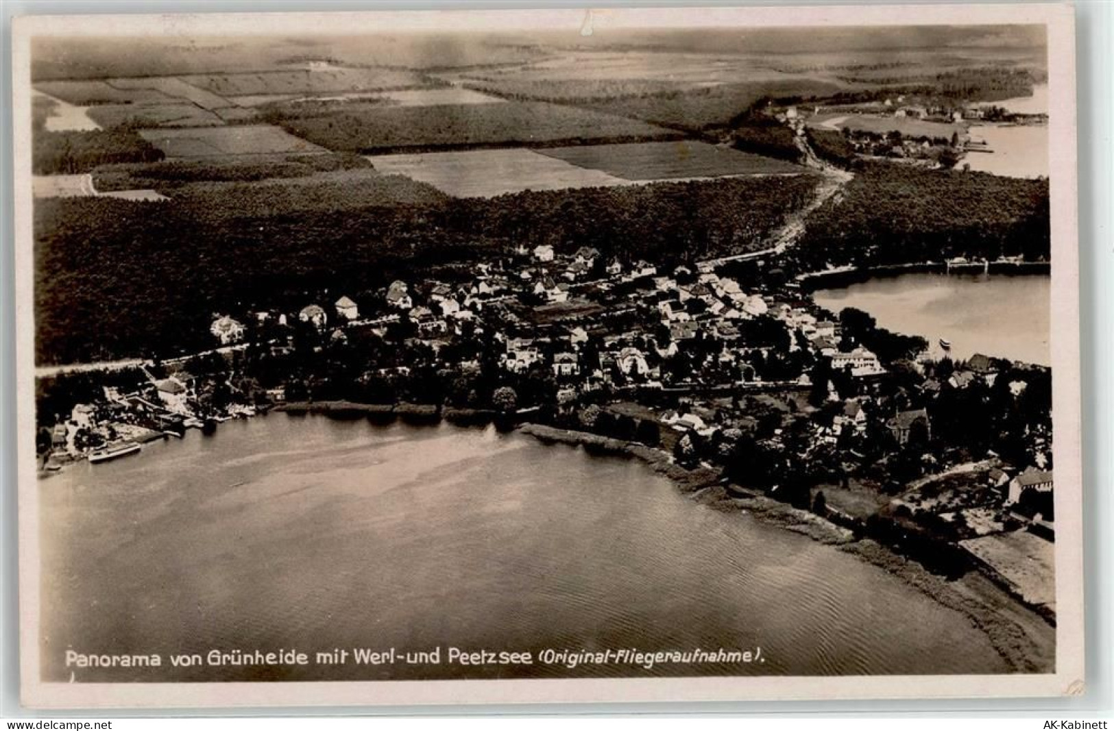 15537 O1252 Grünheide , Mark - Fliegeraufnahme Werlsee Peetzsee - 52095873