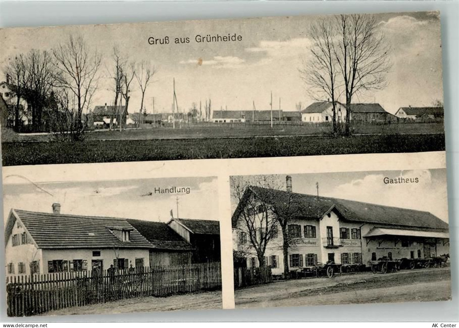 15537 O1252 Grünheide , Mark - Handlung Gasthaus Fahrräder - 13648642