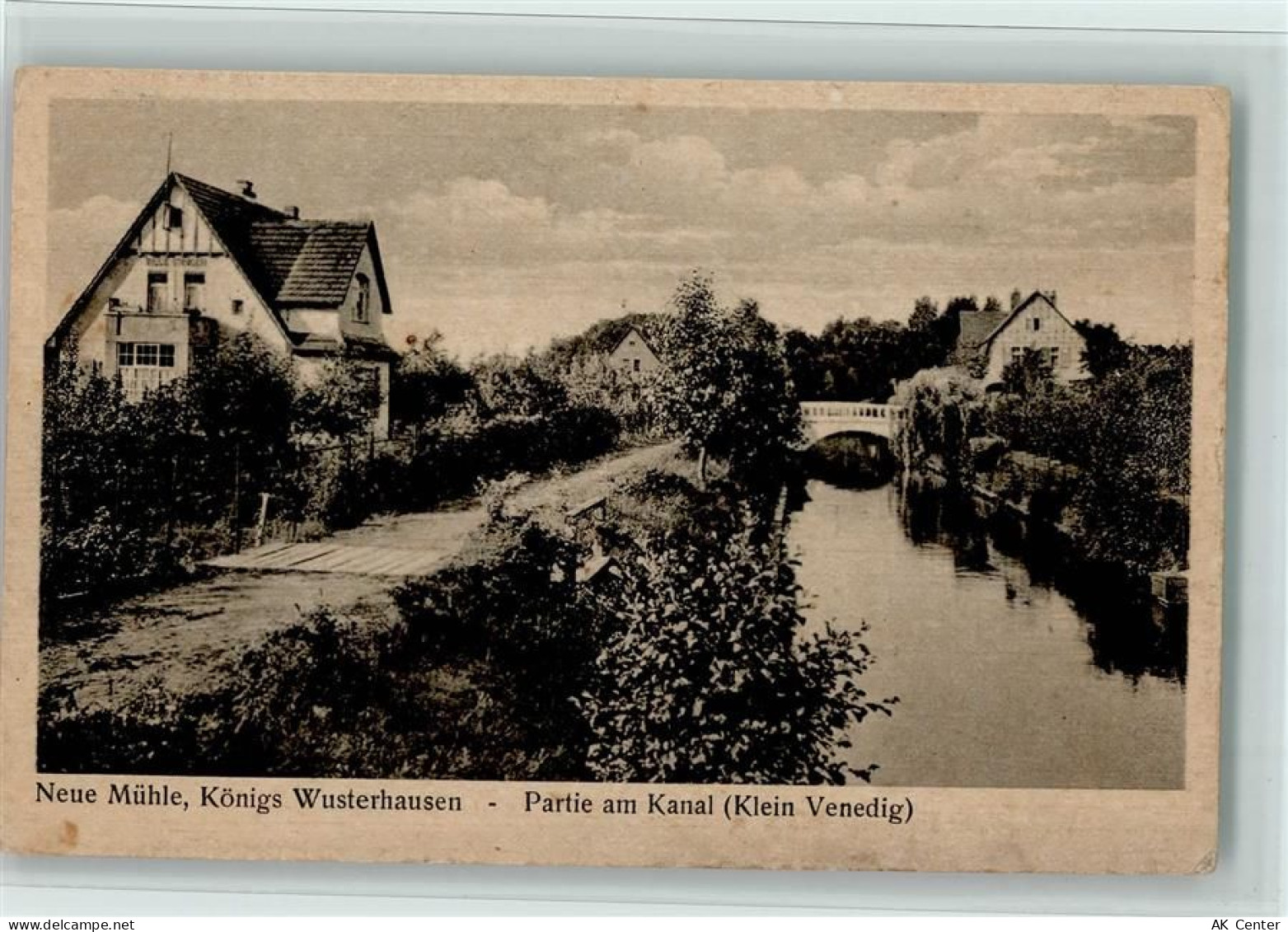 15537 O1252 Königs Wusterhausen - Partie am Kanal AK - 13069251