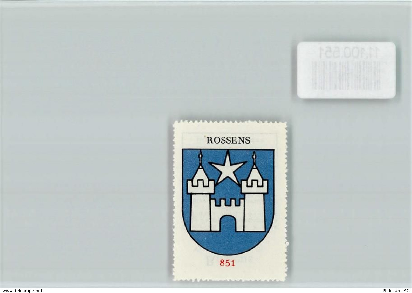 1554 Rossens VD - Vignette Wappen Kaffee Hag ca 1920-1940 Rossens - 11100551