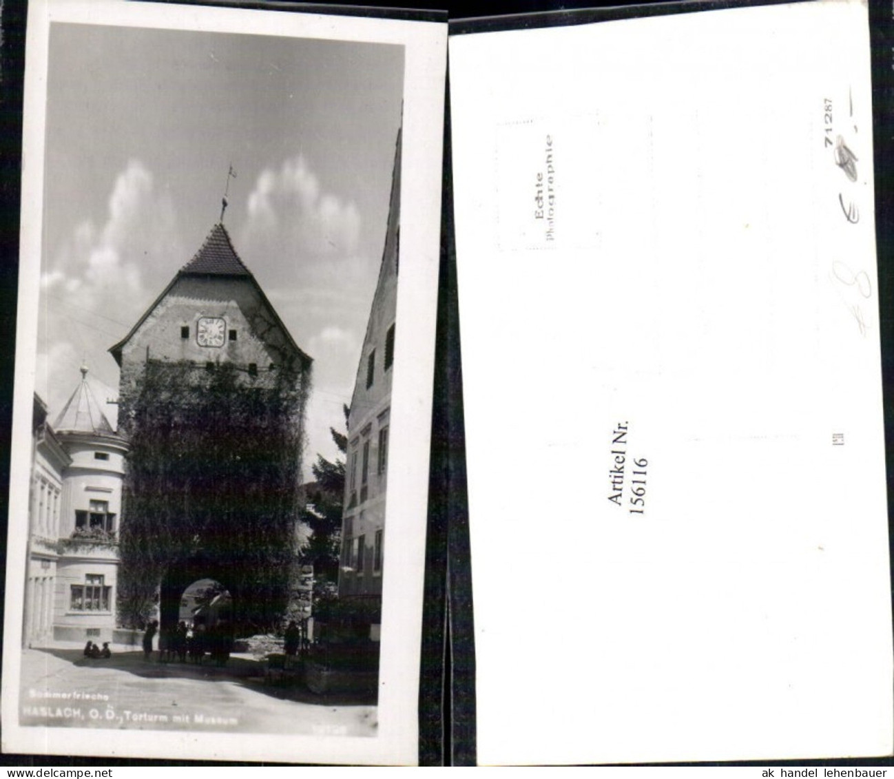 156116,Haslach Torturm m. Museum Personen