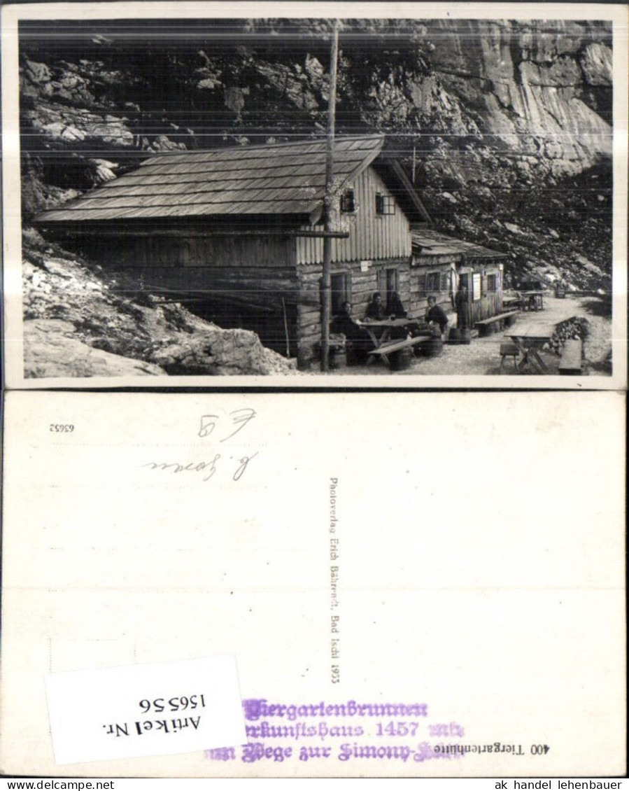156556,Ansicht Tiergartenhütte b. Gosau Personen