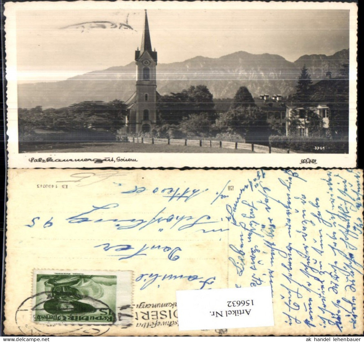 156632,Goisern Bad Goisern Ansicht m. Kirche Salzkammergut