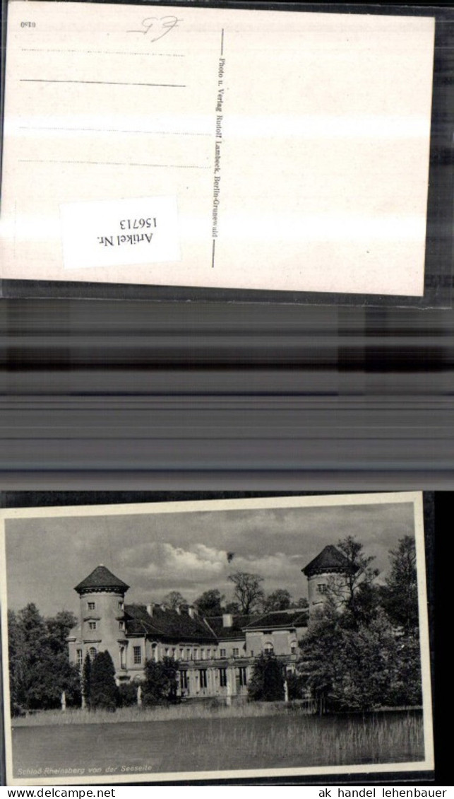 156713,Rheinsberg Schloss Rheinsberg v. d. Seeseite