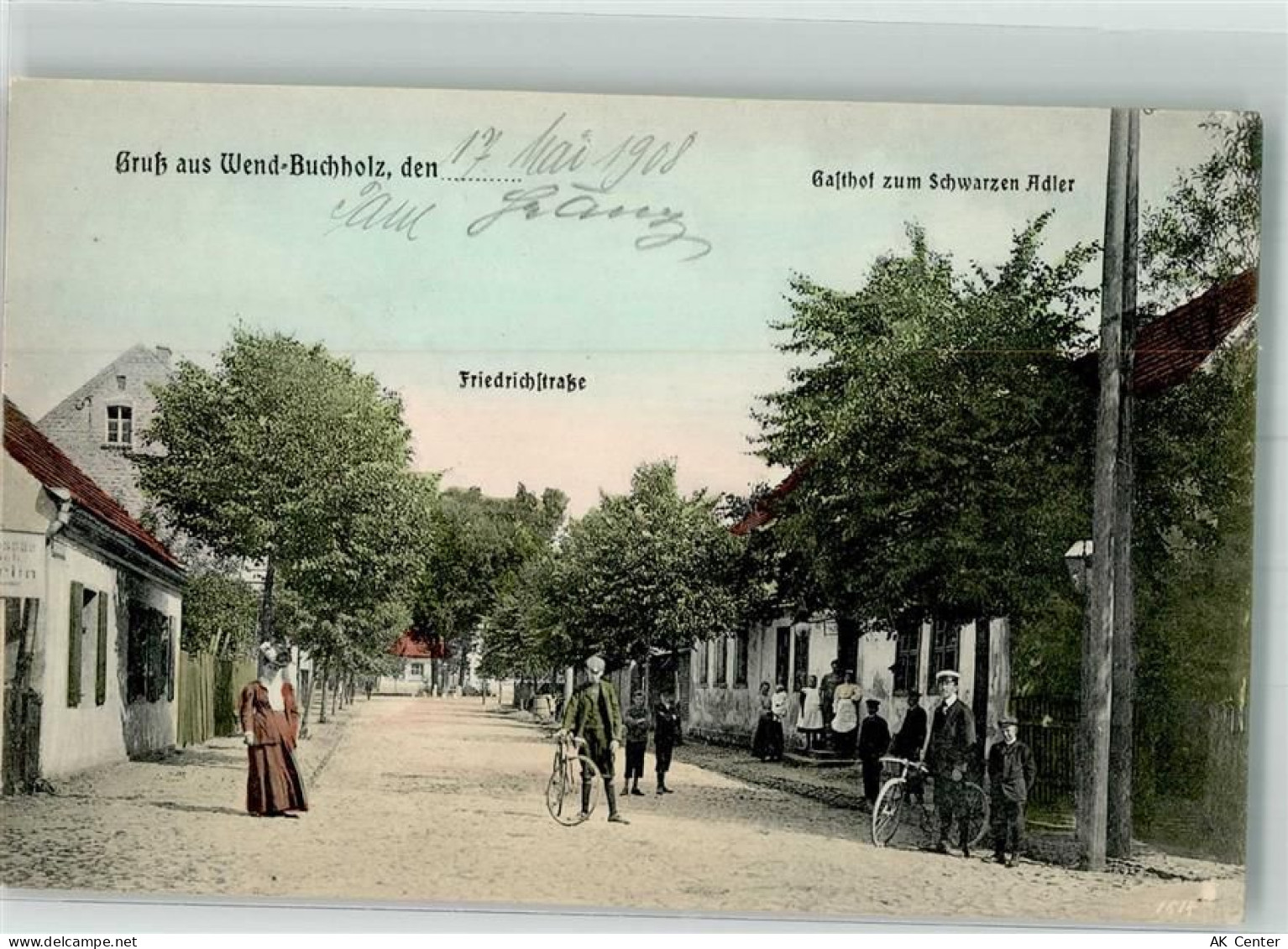 15748 O1605 Märkisch Buchholz 1908 - Wend-Buchholz Friedrichstraße Radfa... - 13641974
