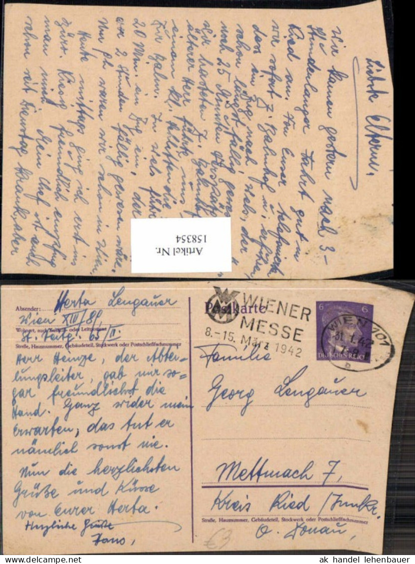 158354,seltene Fotokarte Geschäft Georg Lengauer Mettmach b. Ried im Innkreis