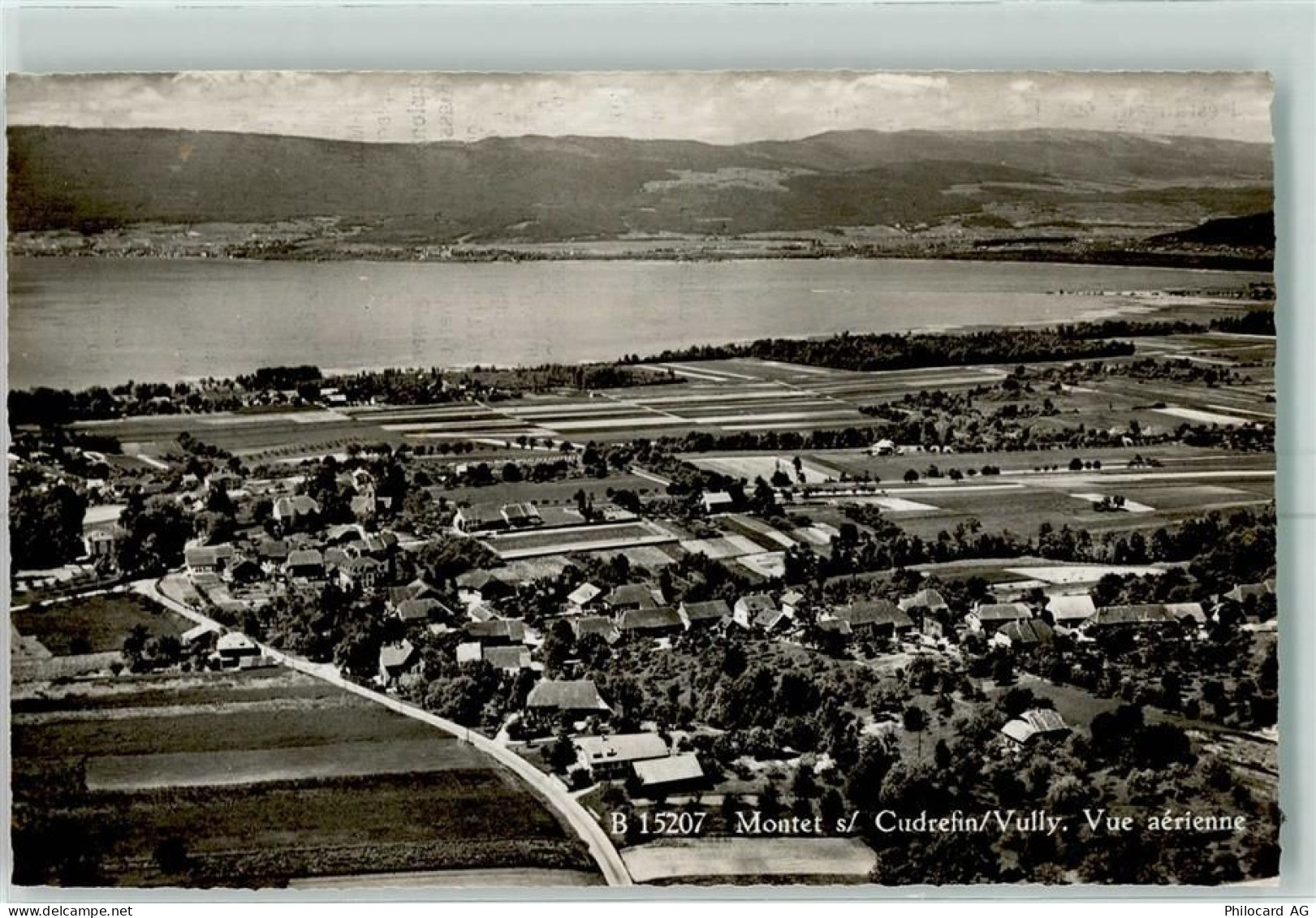 1588 Cudrefin Karte beschädigt Fliegeraufnahme - 13150451