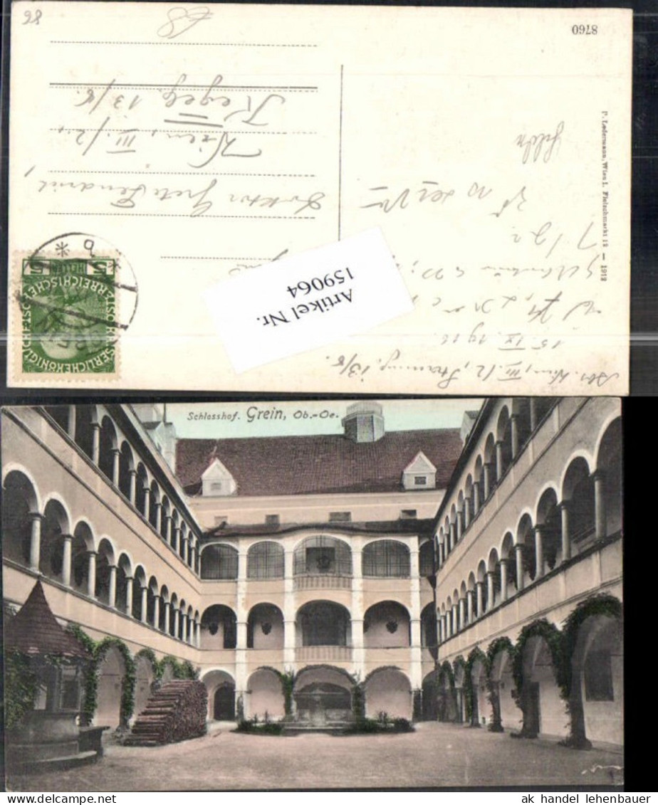 159064,Schlosshof Grein a.d. Donau 1912