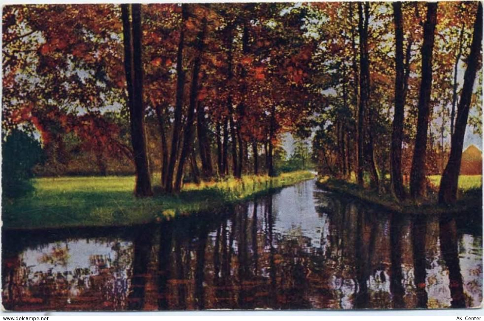 15907 O7550 Lübben 1928 - Lübben, Spreefließ. Spreewaldbilder.,Arthur Re... - 20044318