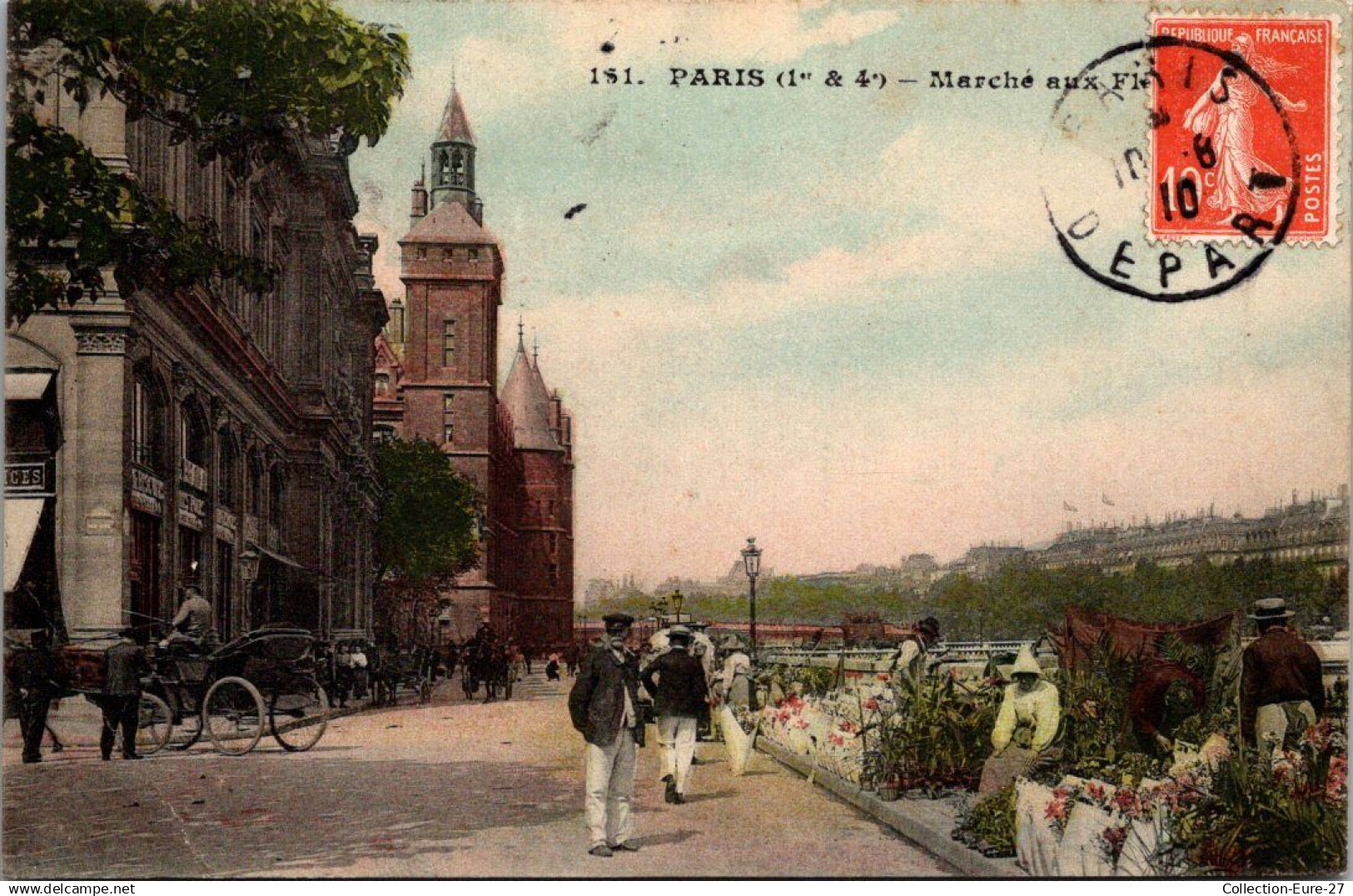 (*16/04/25) 75-CPA PARIS - 1er ARRONDISSEMENT - MARCHE AUX FLEURS