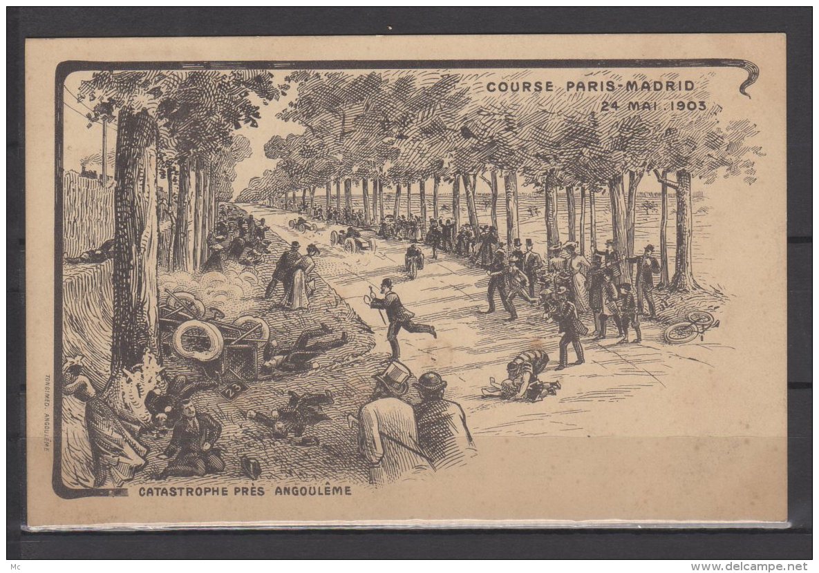 16 - Catastrophe prés Angoulême - Course Paris Madride - 24 Mai 1903