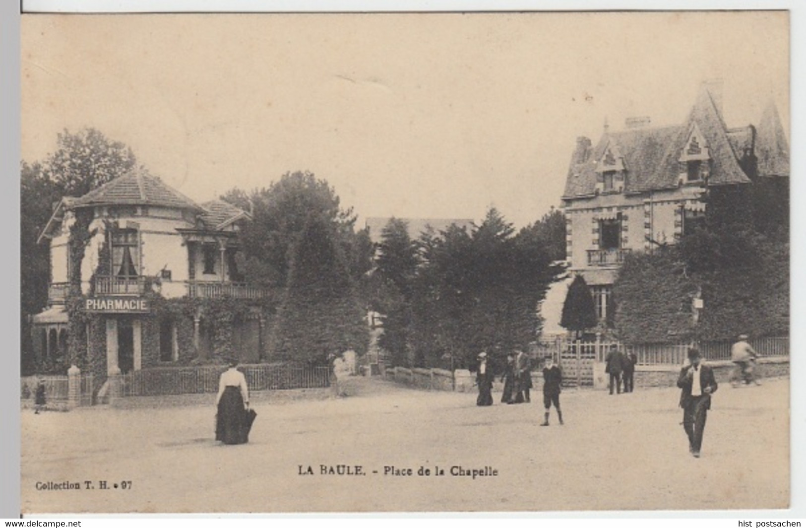 (16012) AK La Baule-Escoublac, Place de la Chapelle 1911