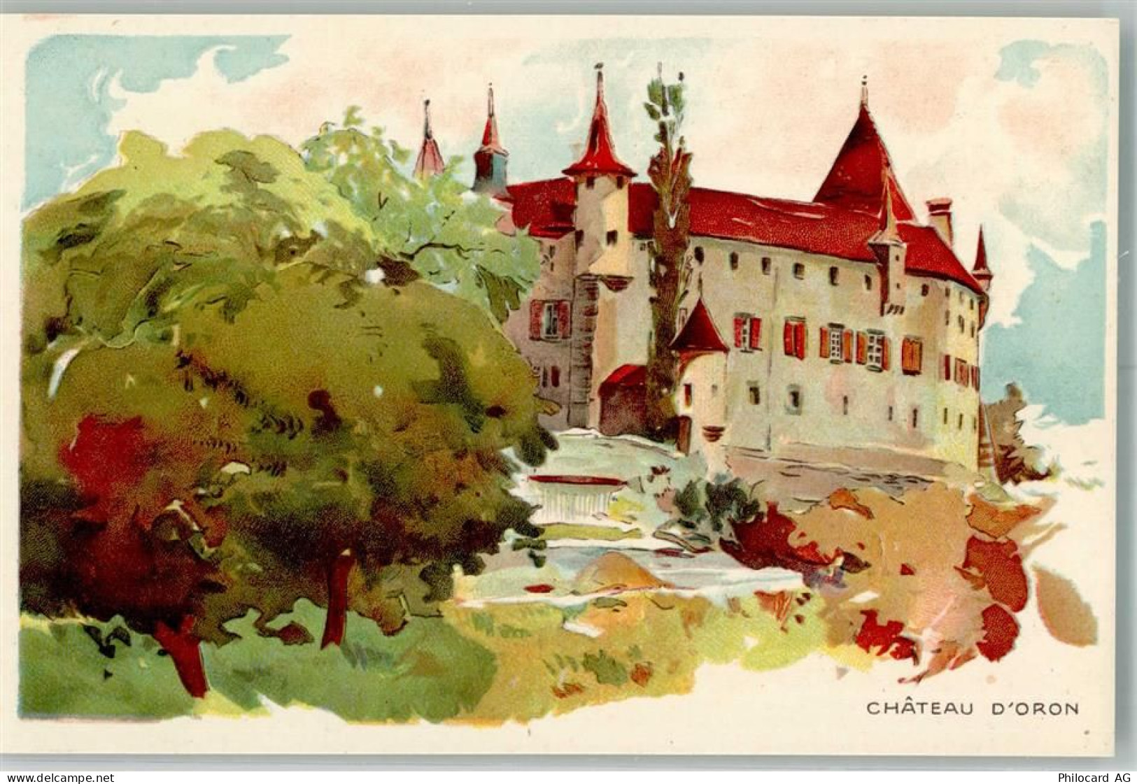 1608 Oron-le-Châtel Lithographie Schloss d'Oron - 13990385