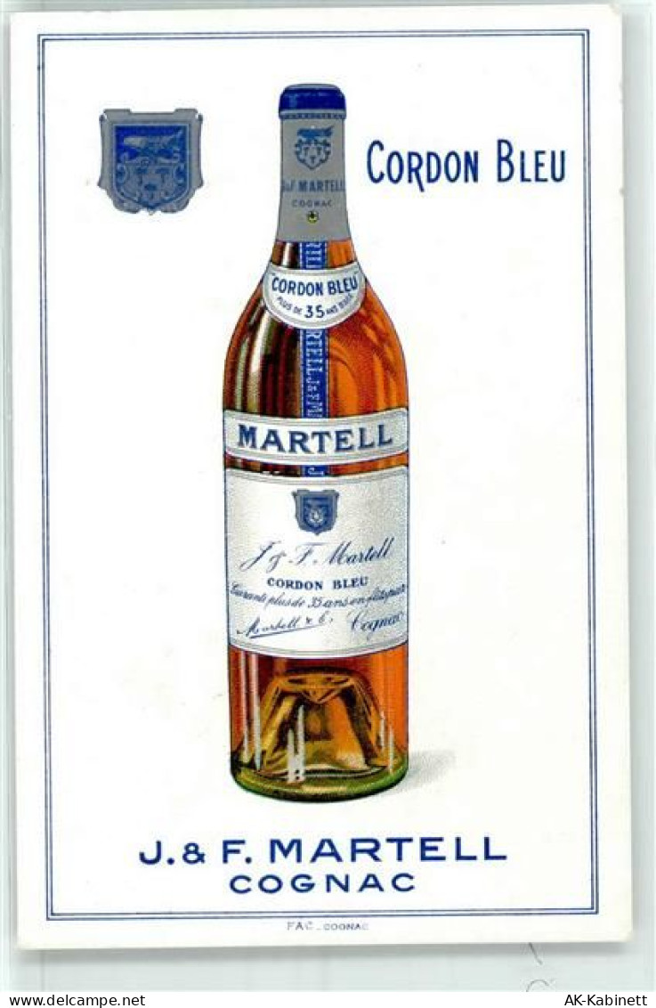 16100 Cognac Werbe AK J & F Martell Cordon Bleu Cognac - 51862634