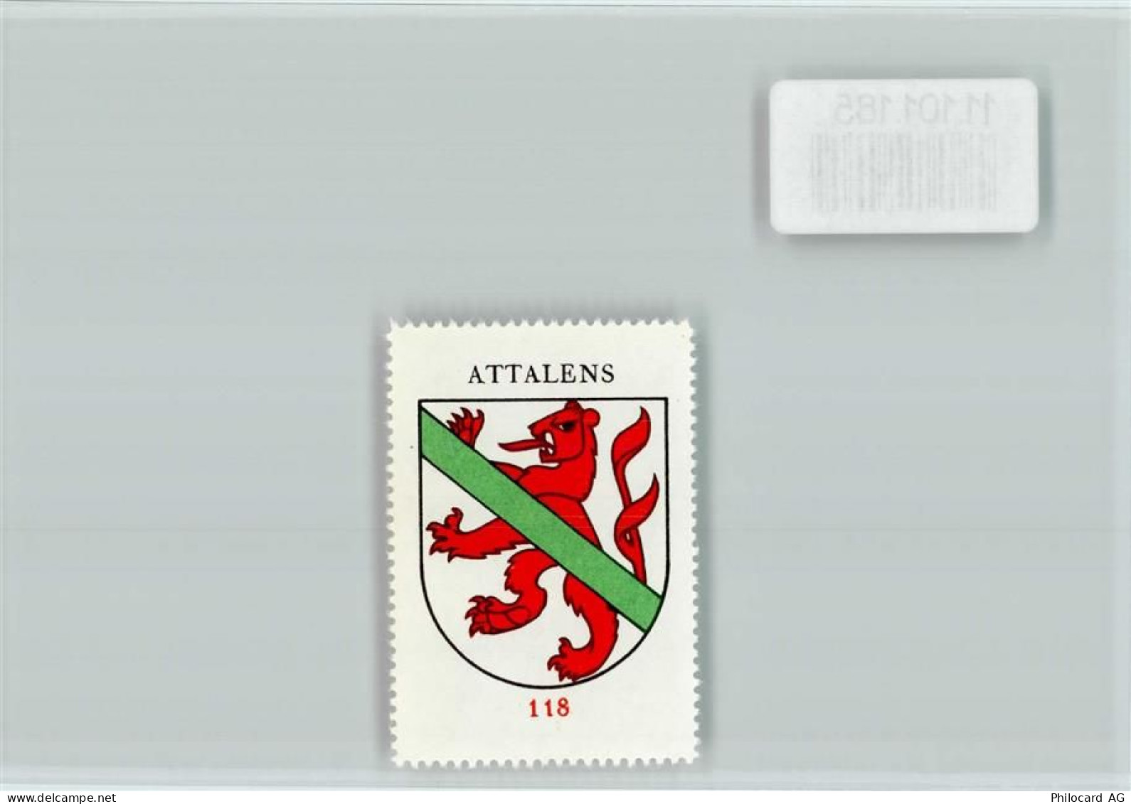 1616 Attalens Vuarat - Vignette Wappen Kaffee Hag ca 1920-1940 Attalens... - 11101185