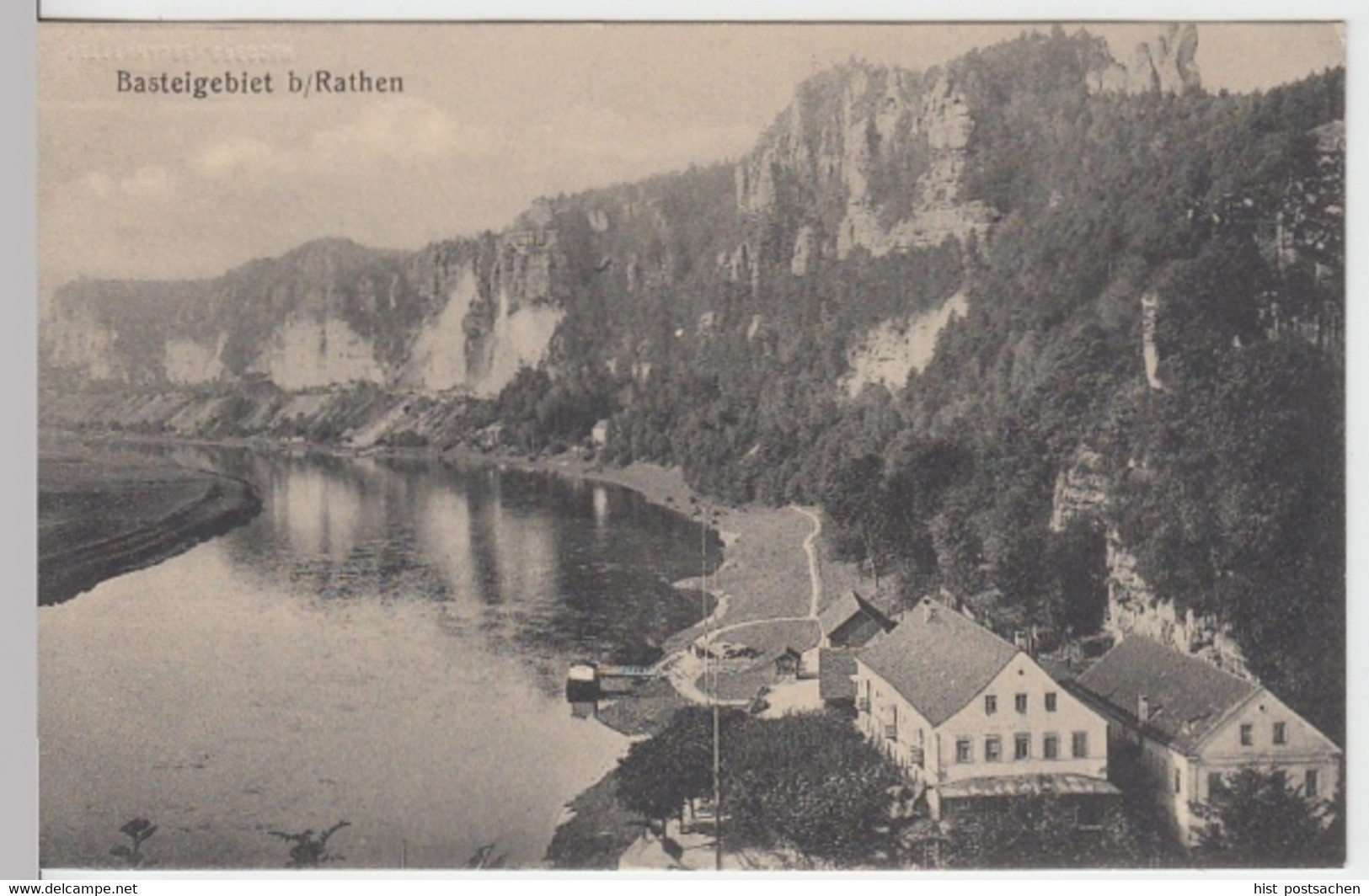 (16195) AK Rathen, Sächs. Schweiz, Bastei, vor 1945
