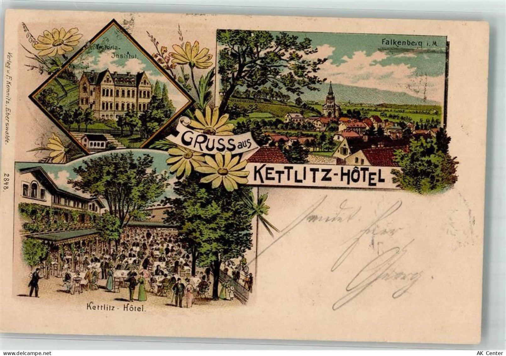 16259 O1312 Falkenberg , Mark 1902 Lithographie Victoria Institut Kettli... - 13638869