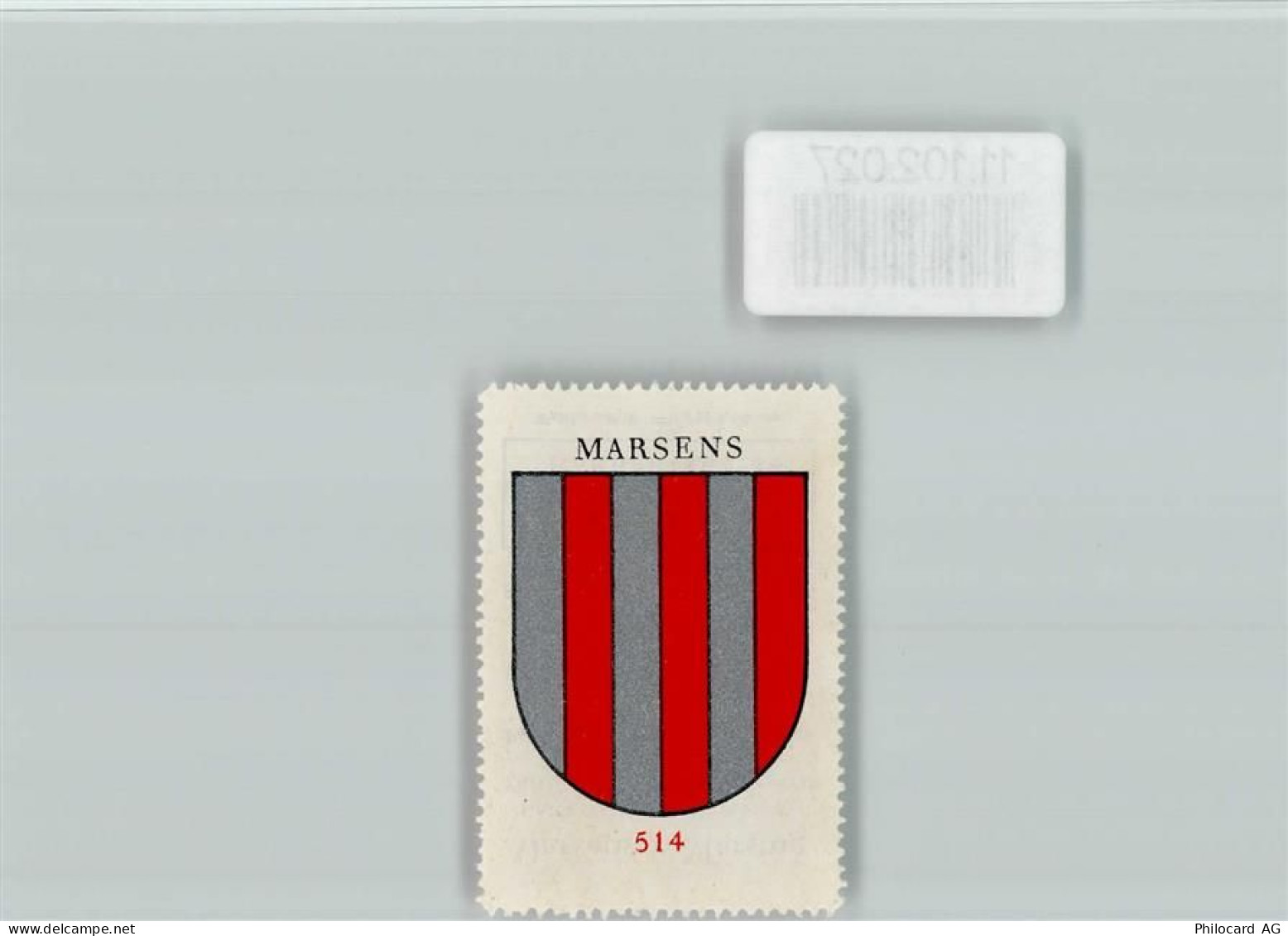 1633 Marsens - Vignette Wappen Kaffee Hag ca 1920-1940 - 11102027