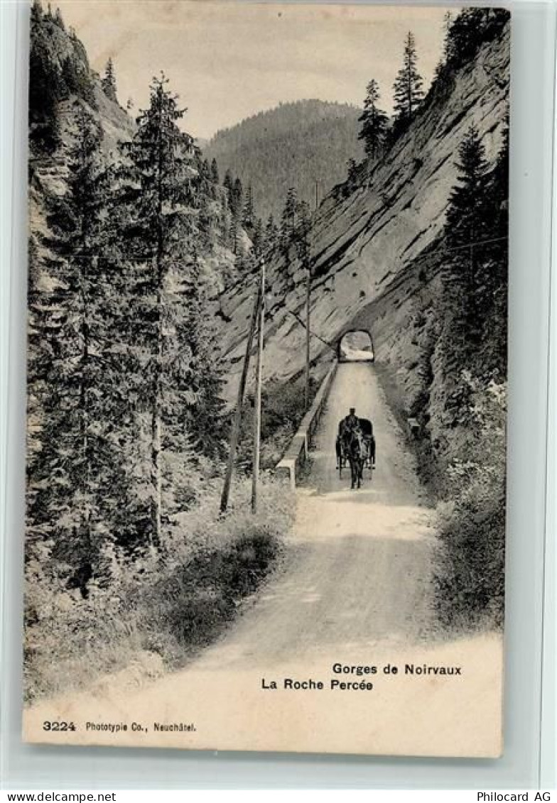 1634 La Roche FR - La Roche Percée Gorges de Noirvaux Pferdekutsche - 11063023