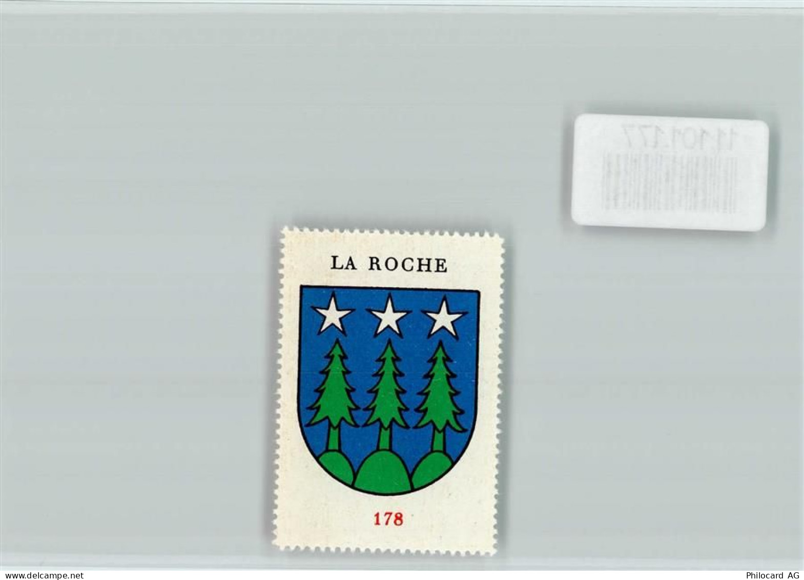 1634 La Roche FR - Vignette Wappen Kaffee Hag ca 1920-1940 La Roche - 11101177