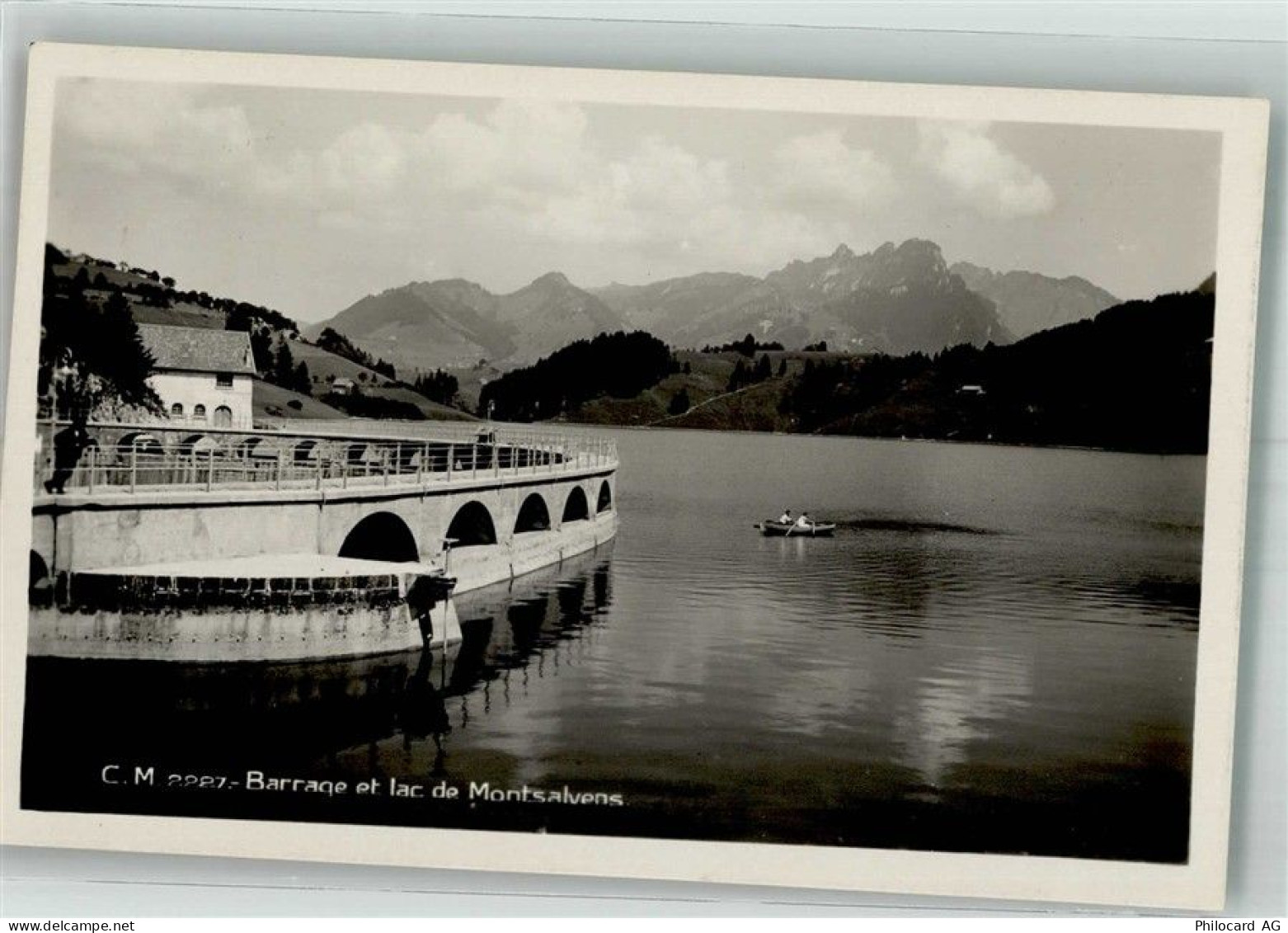 1636 Broc 1932 Foto AK Wasserkraftwerk Broc/Montsalvens - 38211516