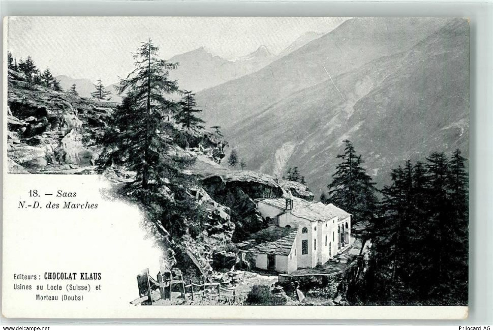 1636 Broc - Notre Dame des Marches Saas Editeurs Chocolat Klaus - 10611868