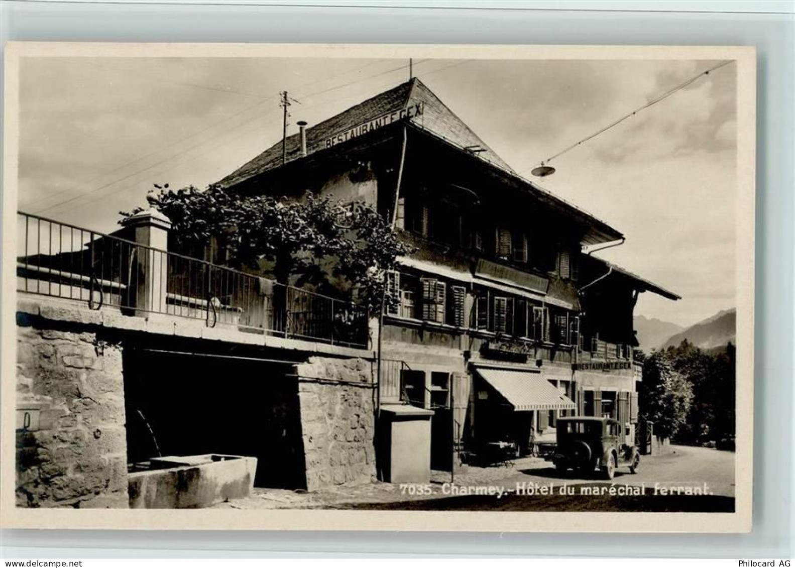 1637 Charmey (Gruyère) 1939 - Verlag SG Nr. 7035 - Hotel du marechal Fer... - 13070767