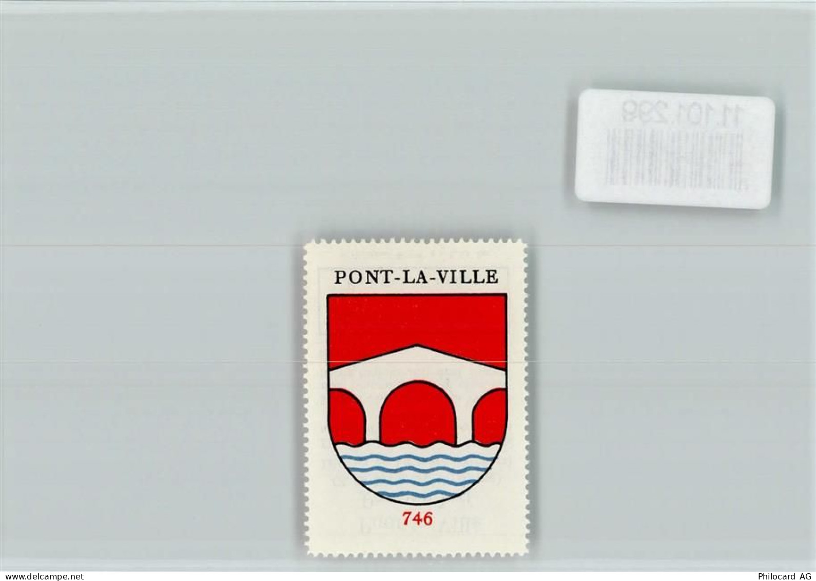 1649 Pont-la-Ville - Vignette Wappen Kaffee Hag ca 1920-1940 Pont-La-Vil... - 11101299