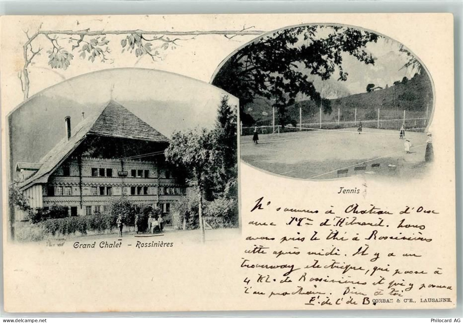 1658 Rossinière 1903 - Grand Chalet Tennis - 13249289