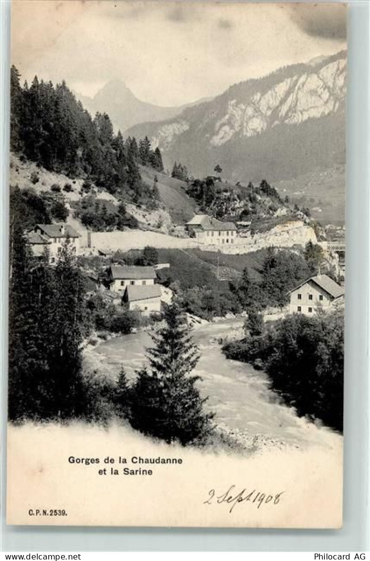 1658 Rossinière 1908 - Gorges de la Chaudanne Sarine - 10610060