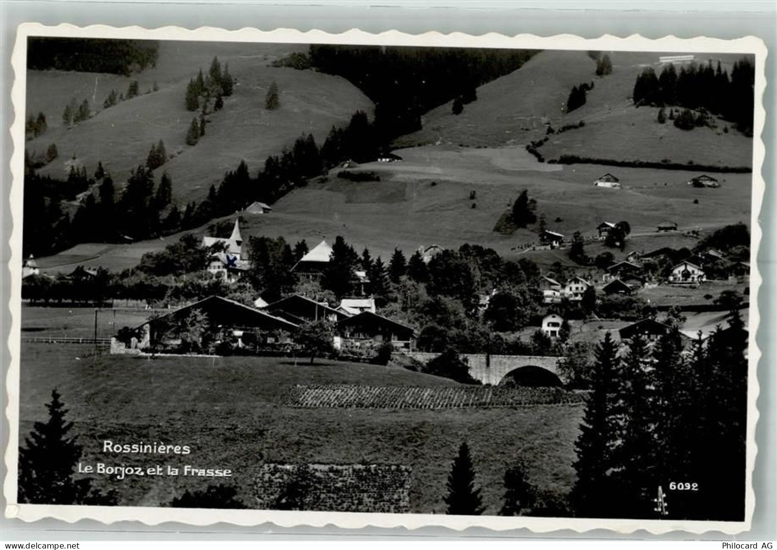 1658 Rossinière 1955 Foto AK - 38193969