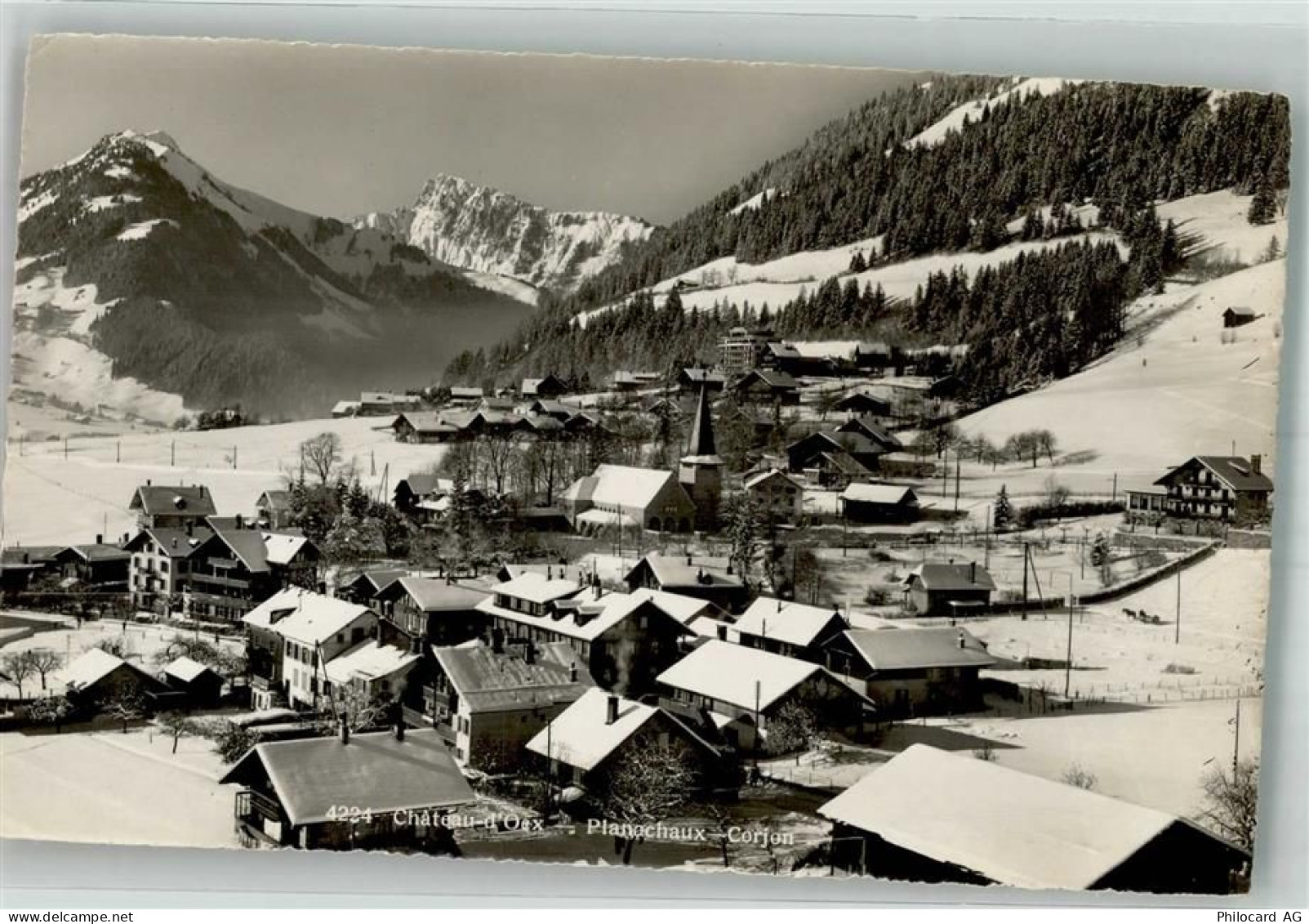 1660 Château-d'Oex 1851 Winter - 38186426