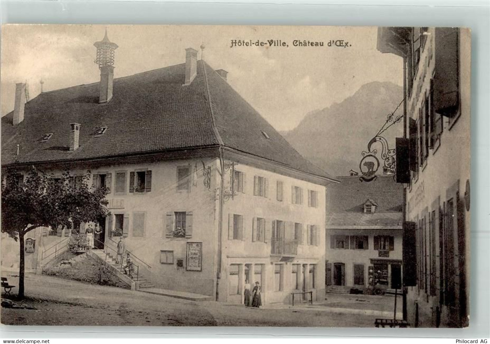 1660 Château-d'Oex 1918 - Hotel de Ville - 10645038