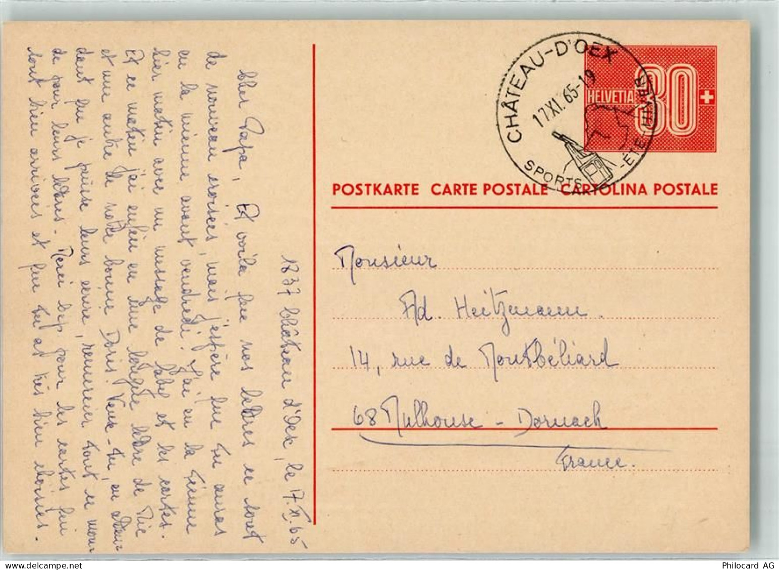 1660 Château-d'Oex Ganzsache - 39369722