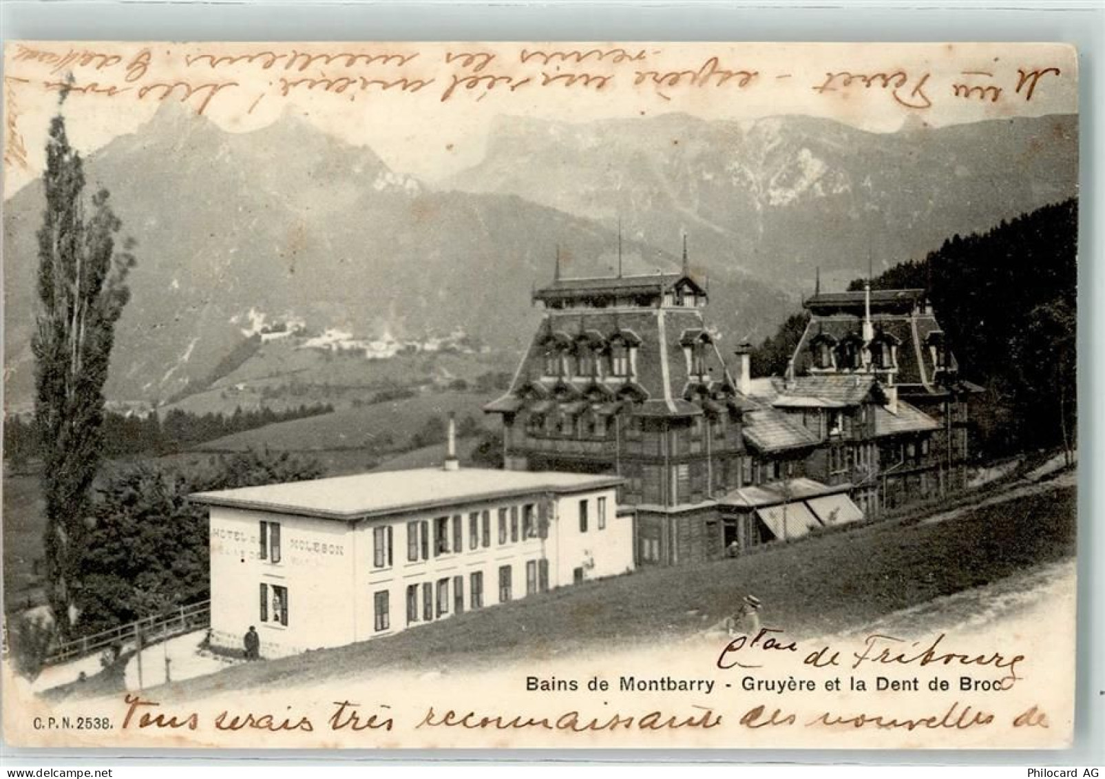 1661 Le Pâquier-Montbarry Le Pâquier FR 1904 - Les Bains Dent de Broc - 10610501