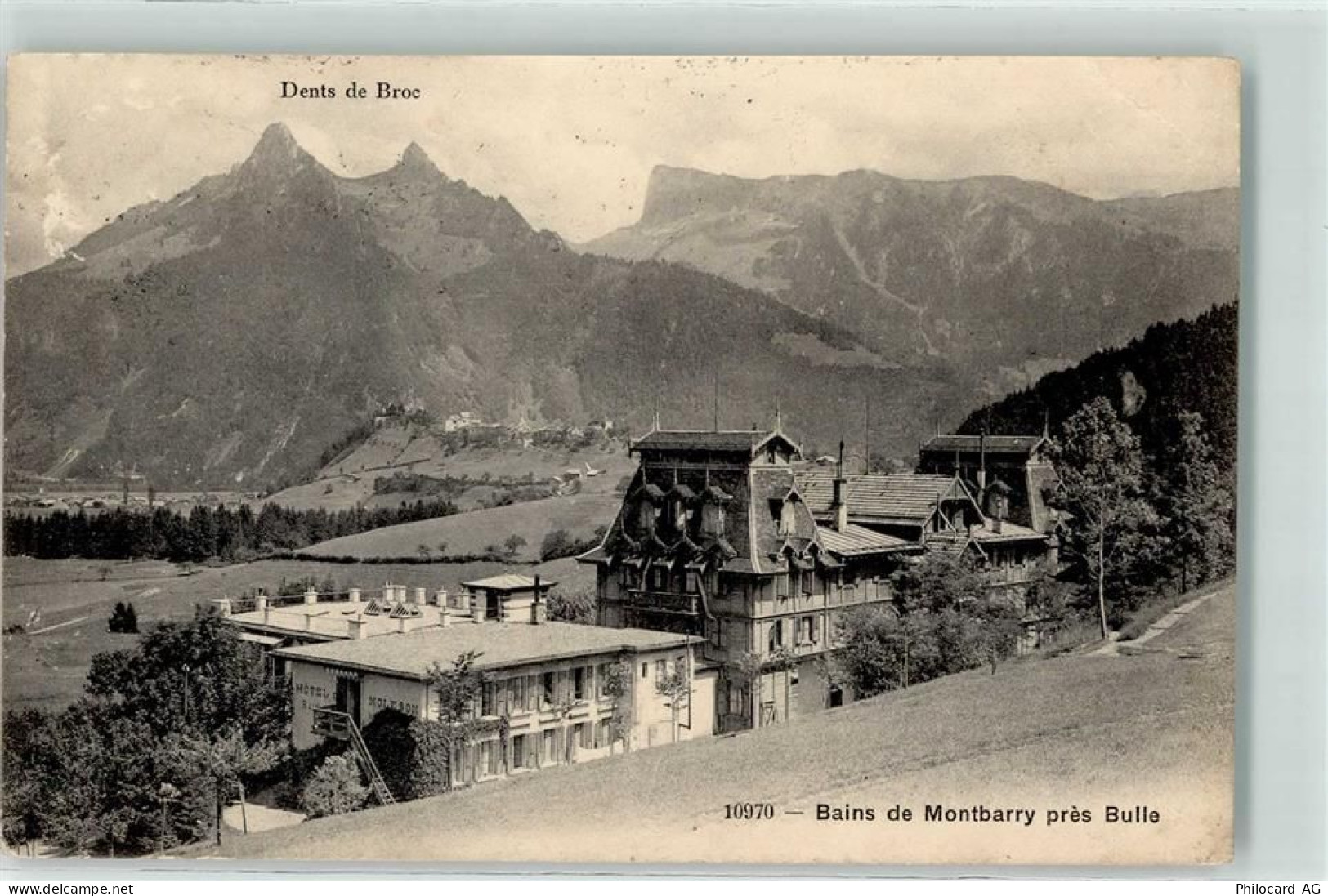 1661 Le Pâquier-Montbarry Le Pâquier FR 1911 - Dents de Broc Hotel Moles... - 10610502