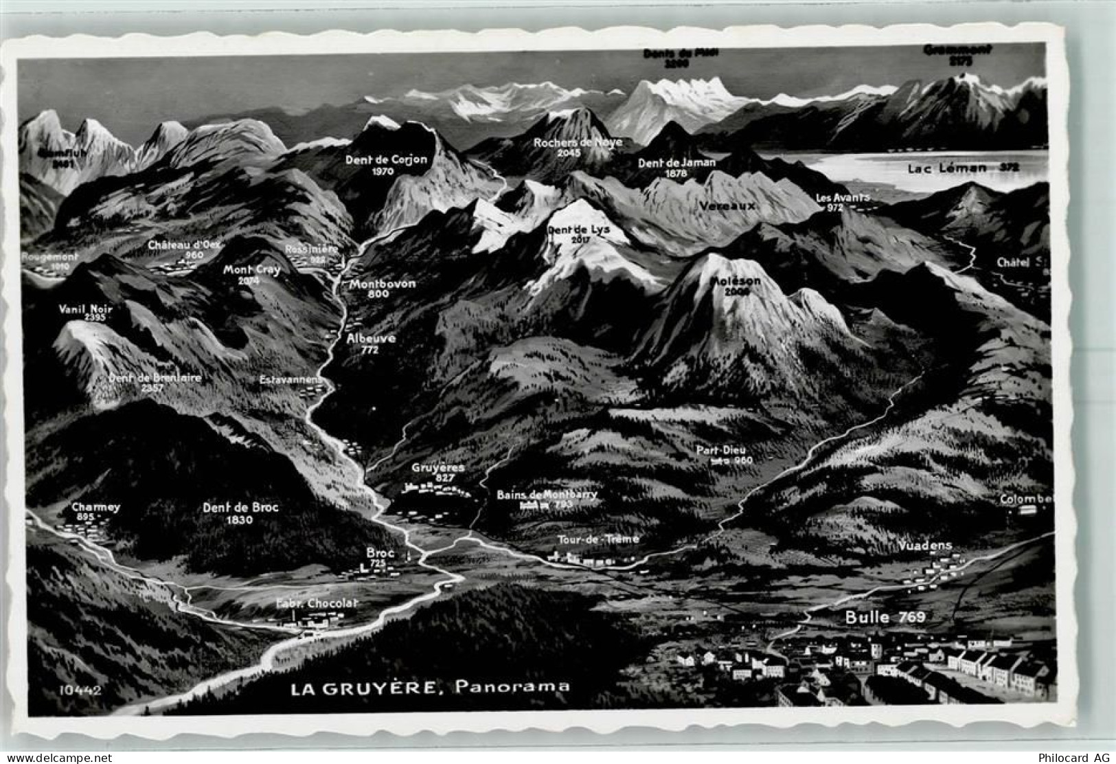 1663 Gruyères - Bergpanorama - 10392204