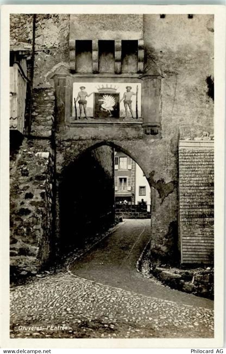 1663 Gruyères Foto AK Foto Glasson Tor - 39690663