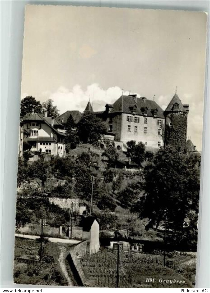 1663 Gruyères Foto AK Schloss - 38194636