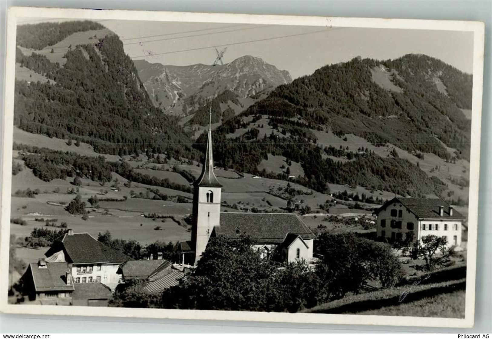 1669 Lessoc 1936 Foto AK Kirche Feldpost Bttr.Camp. 3 - 10742256